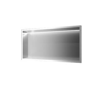 Hornacina horizontal con luz led en níquel cepillado